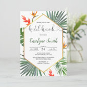 トロピカルグリーンブライダルブランチ招待状 招待状 (スタンド正面)