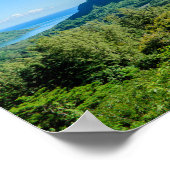 トロピカルグリーンムーアのポスタープリント ポスター (角)