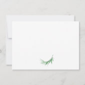 トロピカルグリーンリーパームサンキューフラットカード サンキューカード (裏面)