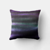 トロピカルグリーン水中競技パープルストライプラインベルベット クッション (裏面)