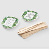 トロピカルグリーン結婚式 プログラムファン ハンドファン (組立なし)