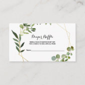 トロピカルグリーン葉おむつラッフル エンクロージャーカード (正面)