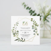 トロピカルグリーン葉ズ60thバースデーパーティー 招待状 (スタンド正面)