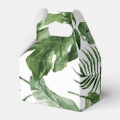 トロピカルグリーン葉パーティーフェイスボックス フェイバーボックス (裏面サイド)