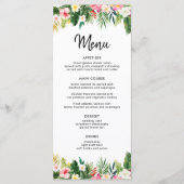 トロピカルグリーン葉ルアウ(ハワイ式宴会)パーティーメニュー メニュー (正面)