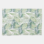 トロピカルグリーン葉 キッチンタオル (横)