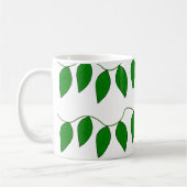 トロピカルグリーン葉 コーヒーマグカップ (左)