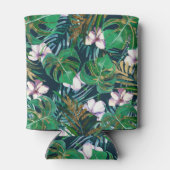 トロピカルグリーン薄紫金ゴールドモンスタ葉ーフローラ 缶クーラー (裏面)