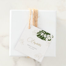 トロピカルグリーン金ゴールドランエレガントブライダルシャワー