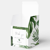 トロピカルグリーン離れウェディングパーティーお気に入り フェイバーボックス (オープン)