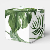 トロピカルグリーン離れウェディングパーティーお気に入り フェイバーボックス (裏面サイド)