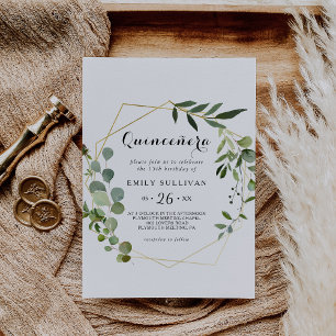 トロピカルグリーン離れズキンセニェラ誕生日パーティー 招待状