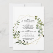 トロピカルグリーン離れバチェロレッテ 招待状 (裏面)