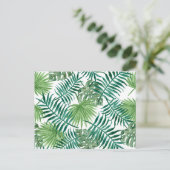 トロピカルグリーン離れ水彩はがき ポストカード (スタンド正面)