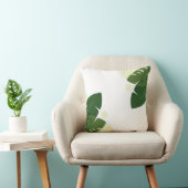 トロピカルグリーン離れ自然デザイン クッション (椅子)