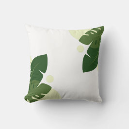 トロピカルグリーン離れ自然デザイン クッション