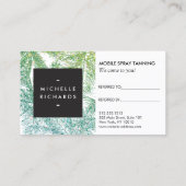 トロピカルグリーン/アクアグリッターパームスリファレンスカード 紹介カード (裏面)