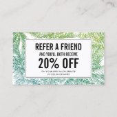 トロピカルグリーン/アクアグリッターパームスリファレンスカード 紹介カード (正面)