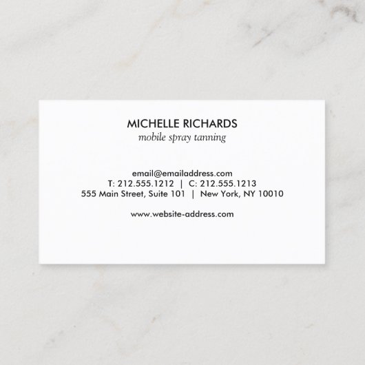 トロピカルグリーン/アクアグリッターパームズロイヤリティカード ロイヤリティカード (裏面)