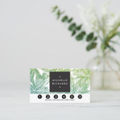 トロピカルグリーン/アクアグリッターパームズロイヤリティカード ロイヤリティカード (スタンド正面)