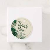 トロピカルグリーン&金ゴールドサークルリース有難 フェイバータグ (インサイチュ)