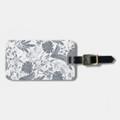 トロピカルグレーフローラ緑 ラゲッジタグ (正面横)