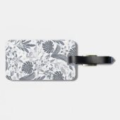 トロピカルグレーフローラ緑 ラゲッジタグ (裏面横)