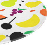 トロピカルグローネオンフルーツパターン カッティングボード (角)