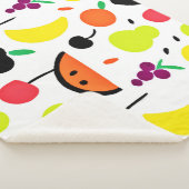 トロピカルグローネオンフルーツパターン シェルパブランケット (3/4)