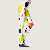 トロピカルグローネオンフルーツパターン レギンス (右)