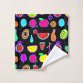 トロピカルグロー爆発 バスタオルセット (ウォッシュタオル)