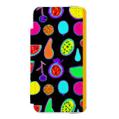 トロピカルグロー爆発 INCIPIO iPhoneウォレットケース (フォリオ 正面)