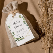 トロピカルグ葉ロングスペインの結婚の感謝 ギフトタグ