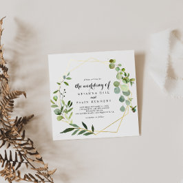 トロピカルグ葉ロン結婚グの 招待状