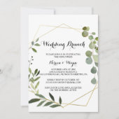 トロピカルグ葉ロン結婚グ諸島 招待状 (正面)