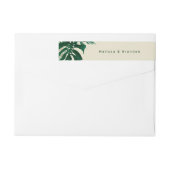 トロピカルグ離れロン結婚グ差出人住所 ラップアラウンドラベル (裏面)