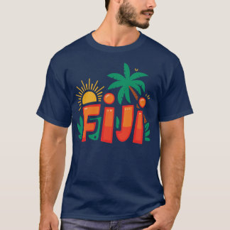 トロピカルグ鮮やかラフィックサマーサンシャインTシャツ Tシャツ