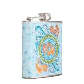 トロピカルコイ曼荼羅 | 海鮮やか禅美術 フラスク (右)