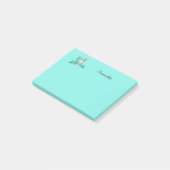 トロピカルコカトゥーパーソナライズされたオウムX 4 x 3 ポストイット (アングル)