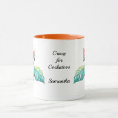 トロピカルコカトゥー異国産パーソナライズされたオウム マグカップ (中央)