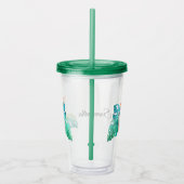 トロピカルコカトオウムパーソナライズされた病 アクリルタンブラー (右)