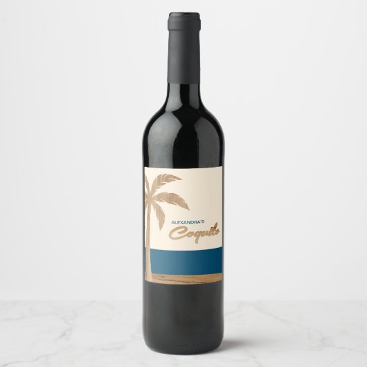 トロピカルコキト食品・飲料ラベルセット ワインラベル (正面)