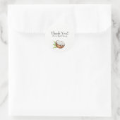 トロピカルココナッツエレガントなウェディングパーティーの好意 ラウンドシール (バッグ)