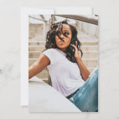 トロピカルココナッツグラデーション付き/写真 招待状 (裏面)