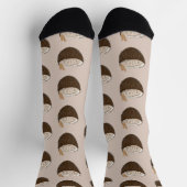 トロピカルココナッツコキトパターン ソックス (上部)