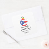 トロピカルココナッツコキートクリスマスドリンク スクエアシール (封筒)