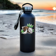 トロピカルココナッツダイカットシール |ココナッツステッカー