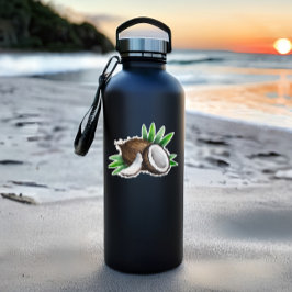 トロピカルココナッツダイカットシール |ココナッツステッカー シール