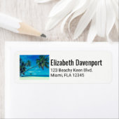 トロピカルココナッツパームツリー ラベル (インサイチュ)