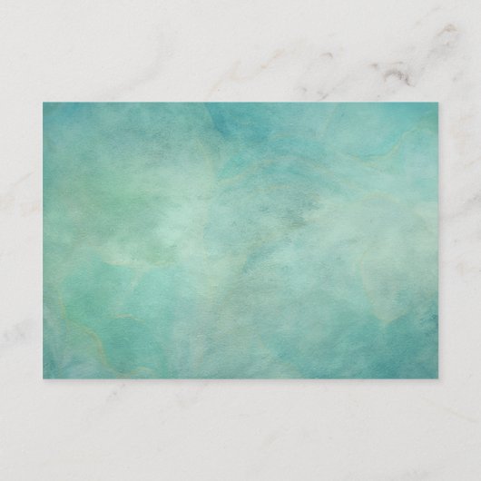 トロピカルココナッツフローラブーケウェディングレセプション エンクロージャーカード (裏面)